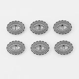 10pcs Flower Slider Beads Spacer For Flat Leather Cord Jewelry Findings