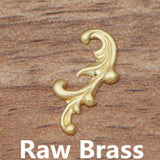 200 PCS 8*17mm Metal Brass Filigree Flowers Slice DIY Jewelry Making