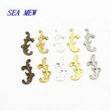 200 PCS 8*17mm Metal Brass Filigree Flowers Slice DIY Jewelry Making