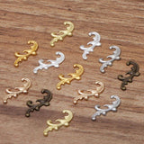 200 PCS 8*17mm Metal Brass Filigree Flowers Slice DIY Jewelry Making