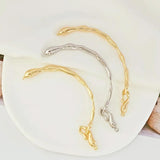 14K Copper Clad Baroque Semi Bracelet Diy Hand Finished Bracelet