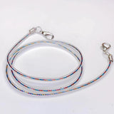 Resin Cord Lobster Clasp Transparent Chain Rope Pendant Necklace Charms