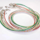 Resin Cord Lobster Clasp Transparent Chain Rope Pendant Necklace Charms