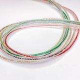 Resin Cord Lobster Clasp Transparent Chain Rope Pendant Necklace Charms