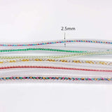 Resin Cord Lobster Clasp Transparent Chain Rope Pendant Necklace Charms