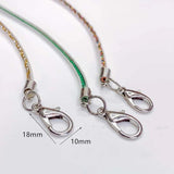 Resin Cord Lobster Clasp Transparent Chain Rope Pendant Necklace Charms