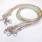 Resin Cord Lobster Clasp Transparent Chain Rope Pendant Necklace Charms