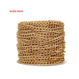 Plated Stainless Steel 6mm Double Chain Link Chains for Necklaces