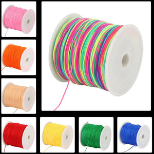 0.8mm 100m Nylon Cord Chinese Knot Macrame Thread Jewelry Making DIY Accessory