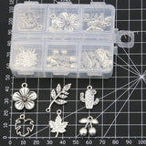 30Pcs/Lot Charm Fruit Leaves Plant Flower Pendant DIY Jewelry Making Material