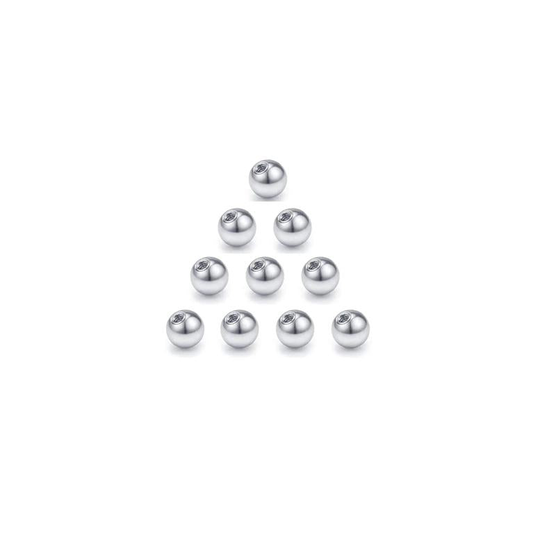 10pcs Clear Crystal Replacement Body Piercing Beads 3/4/5mm