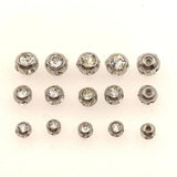 10pcs Clear Crystal Replacement Body Piercing Beads 3/4/5mm