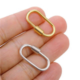 Metal Spiral Screw Clasp Silver Rose Jewelry DIY
