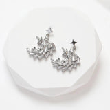 2PCS Unicorn Zircon Necklace Pendant Charms for DIY Jewelry Making