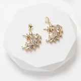 2PCS Unicorn Zircon Necklace Pendant Charms for DIY Jewelry Making