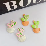 10pcs Cactus Pendant Base Alloy Charms for Jewelry Making