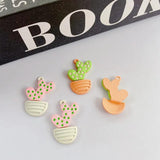 10pcs Cactus Pendant Base Alloy Charms for Jewelry Making