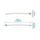 200Pcs 18-35mm Stainless Steel Ball Head Pins for Jewelry Making