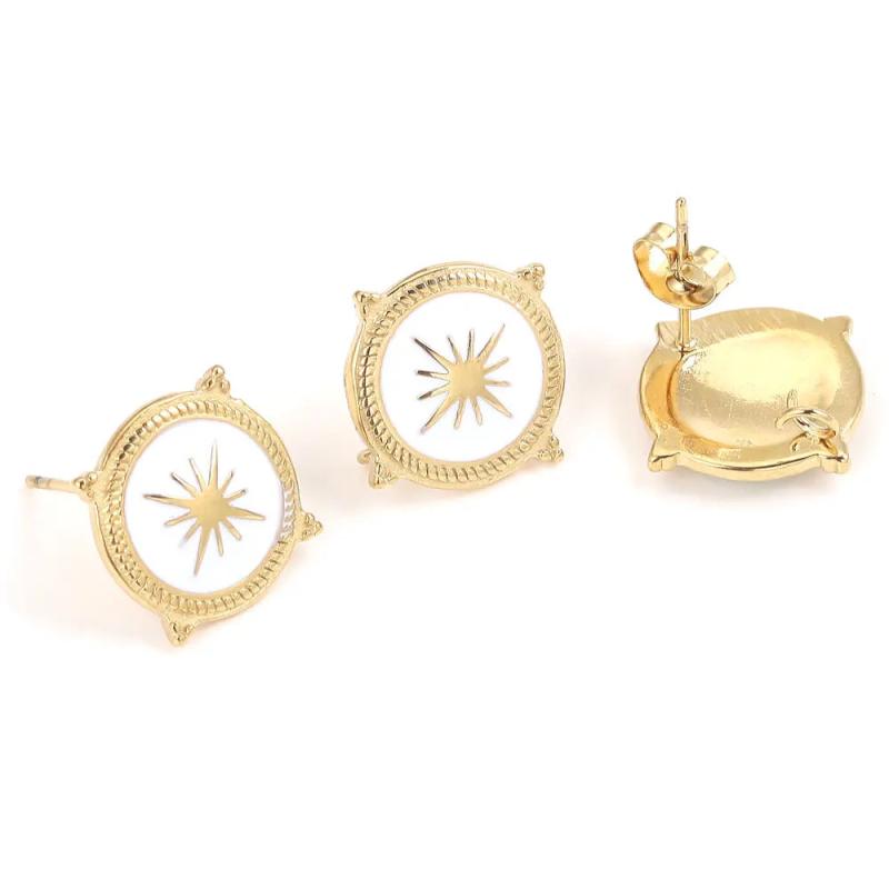 Fashion Sun Ear Rings Stud DIY Earring Making Supplies