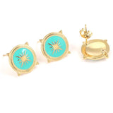 Fashion Sun Ear Rings Stud DIY Earring Making Supplies