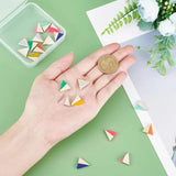 Triangle Wood Resin Cabochons for Jewelry Making