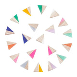 Triangle Wood Resin Cabochons for Jewelry Making