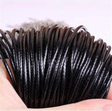 20pcs Waxed Cotton 1.5mm Necklace Cords with Extend Chain Jewelry Cord