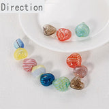 Peach Heart Glass Bead Pendant for DIY Jewelry Making