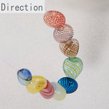 Peach Heart Glass Bead Pendant for DIY Jewelry Making