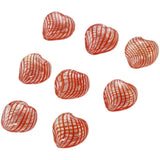 Peach Heart Glass Bead Pendant for DIY Jewelry Making