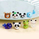 Zoo Department Glass Dolphins Pandas Bears Frogs Beads DIY Hand-Made