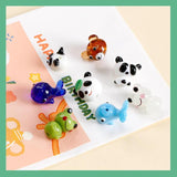 Zoo Department Glass Dolphins Pandas Bears Frogs Beads DIY Hand-Made