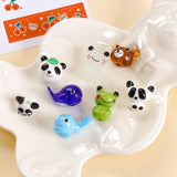 Zoo Department Glass Dolphins Pandas Bears Frogs Beads DIY Hand-Made