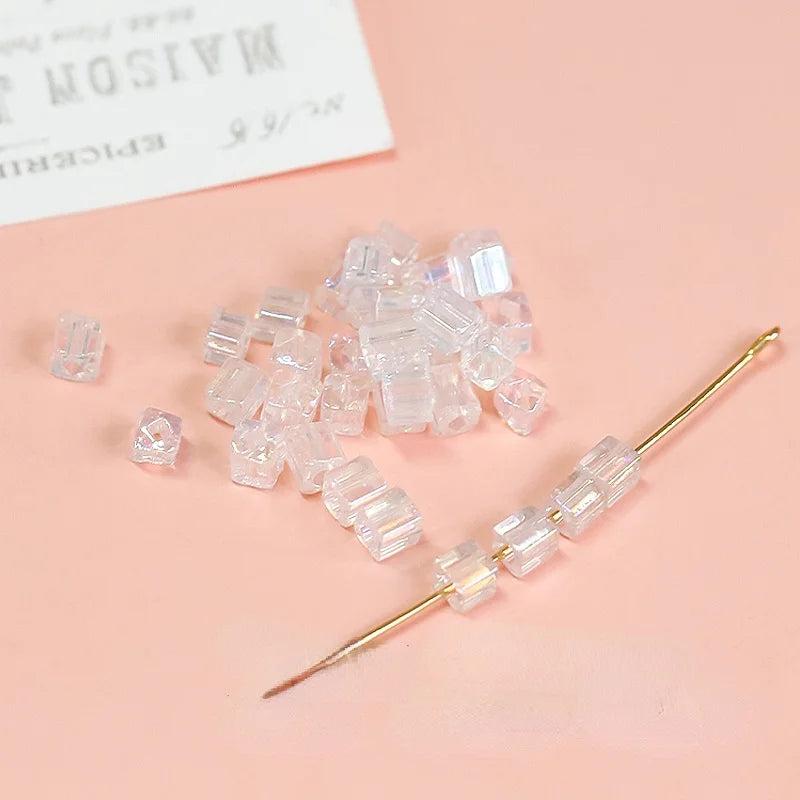 40g Sugar Cubes Rice Beads DIY Bracelet Necklace Jewelry Accessories