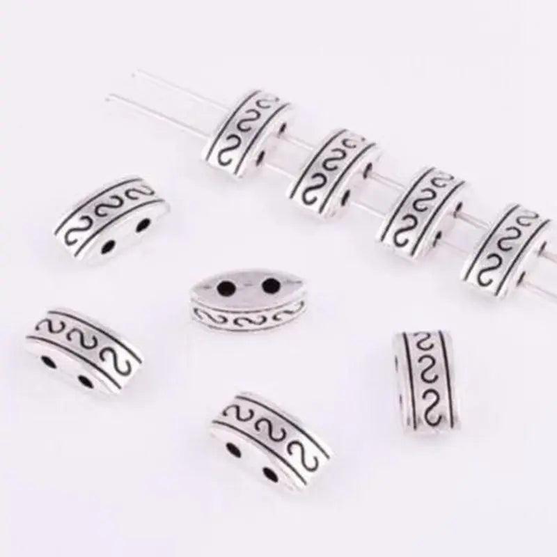 Tibetan Bronze Spacer Beads Charms For Bracelet Jewelry 9*4mm