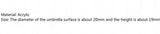 Japanese Flower Umbrella Acrylic DIY Ear Accessories Material