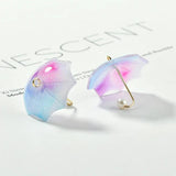 Japanese Flower Umbrella Acrylic DIY Ear Accessories Material