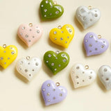 Diamond Love Pendant Earrings DIY Jewelry Material