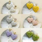 Diamond Love Pendant Earrings DIY Jewelry Material