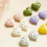 Diamond Love Pendant Earrings DIY Jewelry Material
