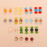 Childlike Candy Glass Bead Pendant Collection for DIY Earrings