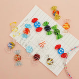Childlike Candy Glass Bead Pendant Collection for DIY Earrings
