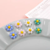 Floral Acrylic Pendant Earrings, Handmade Jewelry Accessories