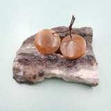 Indonesian Coral Stone Earrings 25x5mm Women's Jewelry