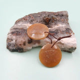 Indonesian Coral Stone Earrings 25x5mm Women's Jewelry