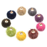 Pompom Balls Fur Ball Charms for DIY Jewelry Making