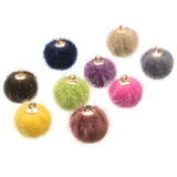 Pompom Balls Fur Ball Charms for DIY Jewelry Making
