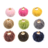 Pompom Balls Fur Ball Charms for DIY Jewelry Making