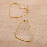 50pcs Copper Geometry Earring Studs DIY Jewelry Findings