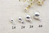 925 Sterling Silver Ball Buckle Clasp DIY Jewelry Bracelet Accessories